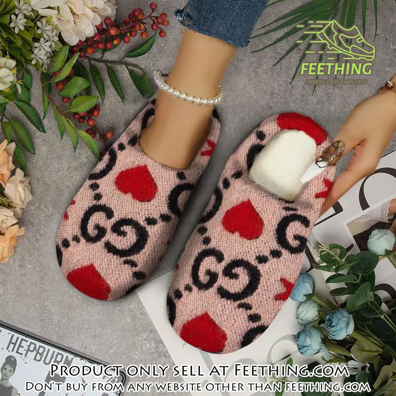 Gucci fleece slippers luxury inhouse slippers ihs1016 ft5340102